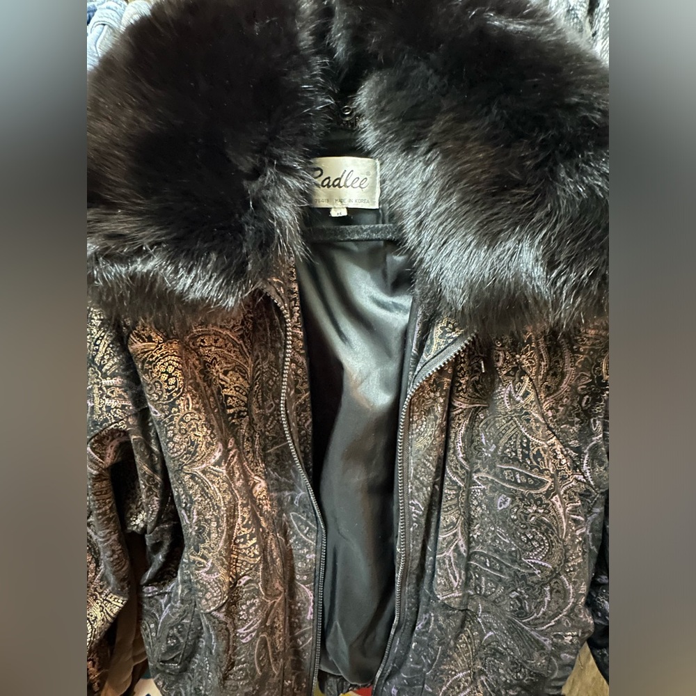 Vintage 1960’s RADLEE Leather Jacket w/ Fox fur collar